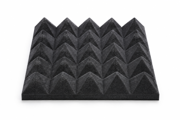 Sound absorbing foam at cinema detail