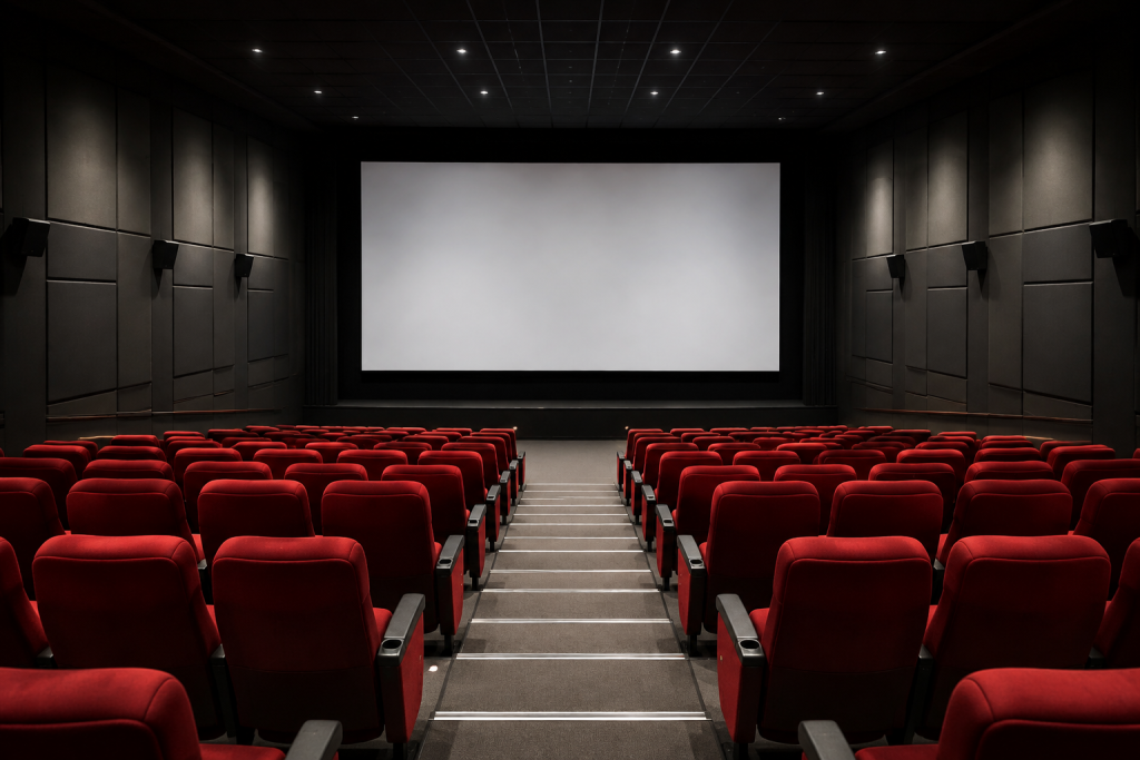 ETC — Sound absorbing foam at cinema